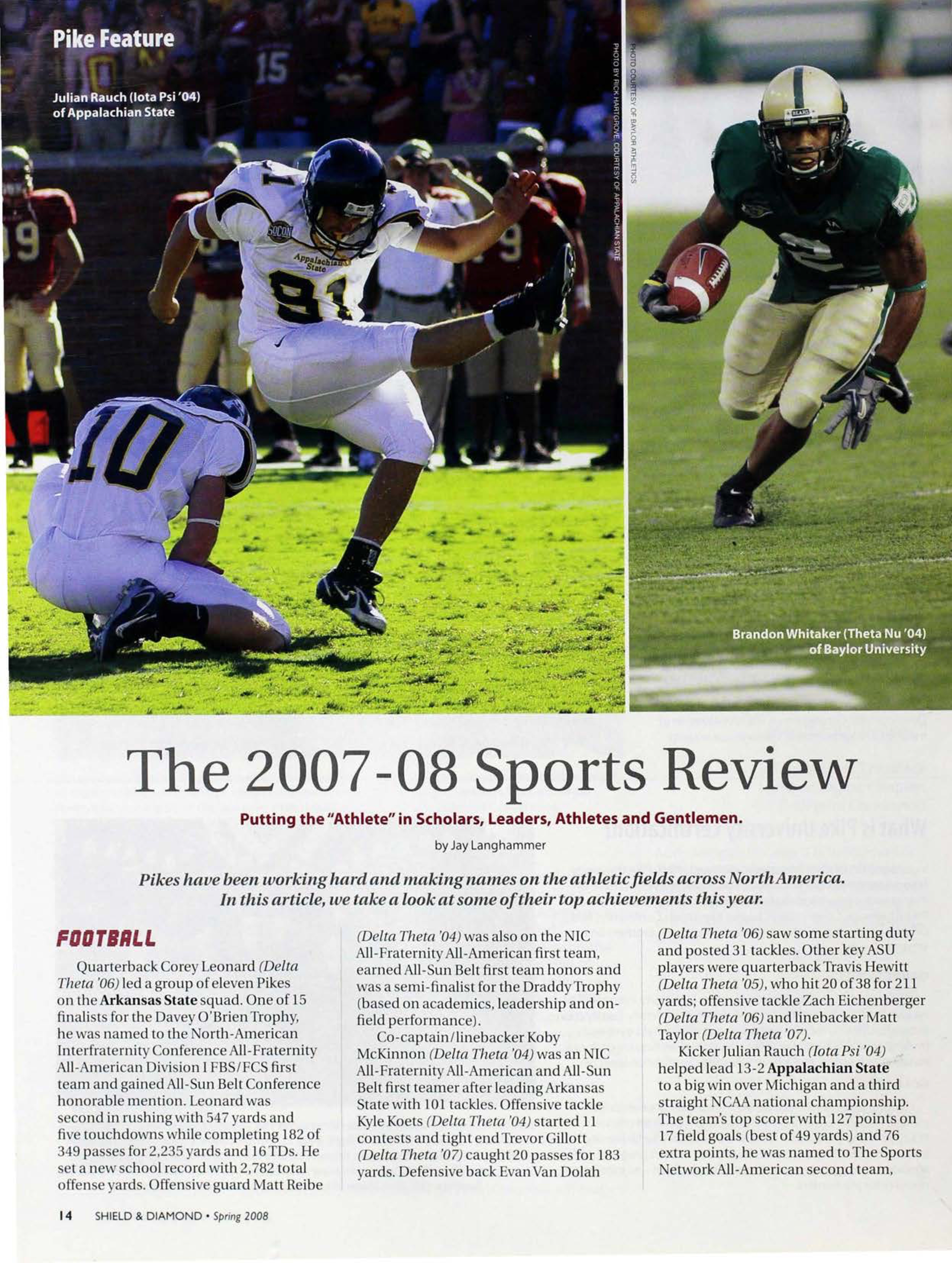 Pike Feature: The 2007-08 Sports Review, Spring 2008